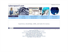 Tablet Screenshot of cyberspace7.co.uk
